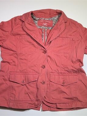 Eddie Bauer Legend Wash Coral Pink Utility Blazer